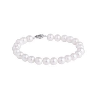 WHITE FRESHWATER PEARL BRACELET - PEARL BRACELETS - PEARL JEWELRY