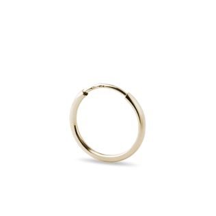 SINGLE HOOP EARRING IN YELLOW GOLD - SINGLE EARRINGS - EARRINGS
