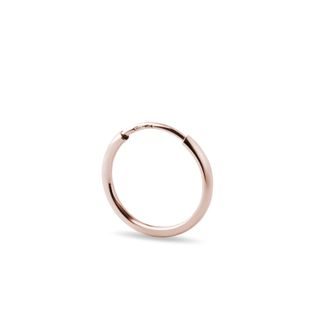 SINGLE HOOP EARRING IN ROSE GOLD - SINGLE EARRINGS - EARRINGS