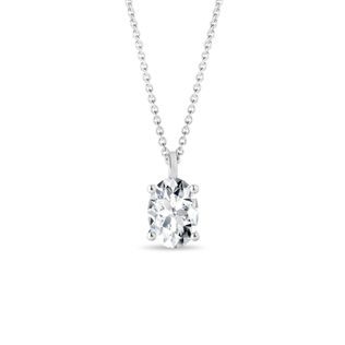 WOMEN'S DIAMOND NECKLACE IN WHITE GOLD - DIAMOND NECKLACES - NECKLACES