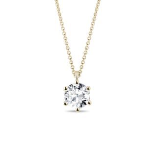 1CT LAB GROWN DIAMOND GOLD NECKLACE - DIAMOND NECKLACES - NECKLACES