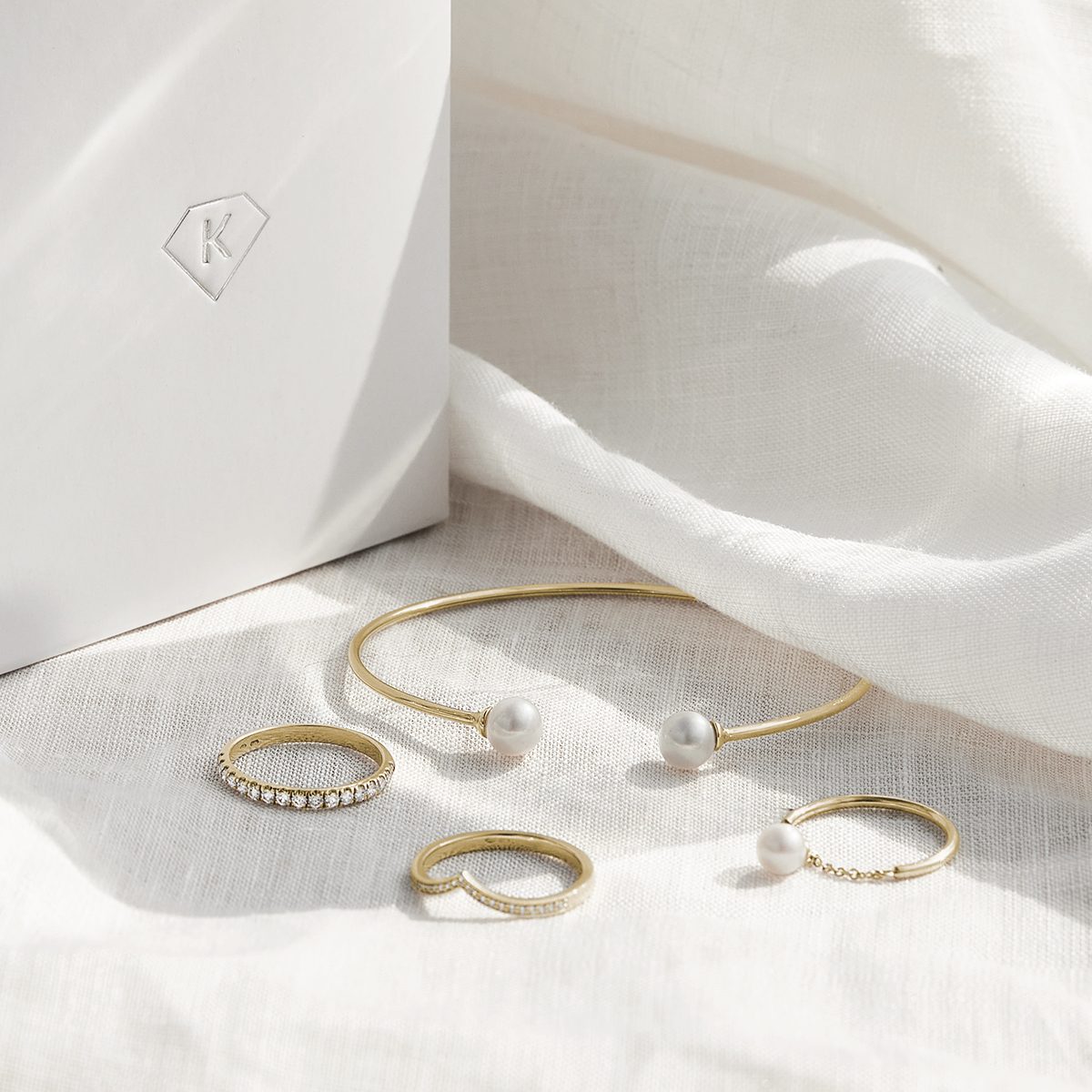 14k yellow gold jewellery - KLENOTA