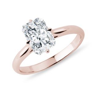 RADIANT CUT LAB GROWN DIAMOND RING IN ROSE GOLD - RINGS WITH LAB-GROWN DIAMONDS - ENGAGEMENT RINGS