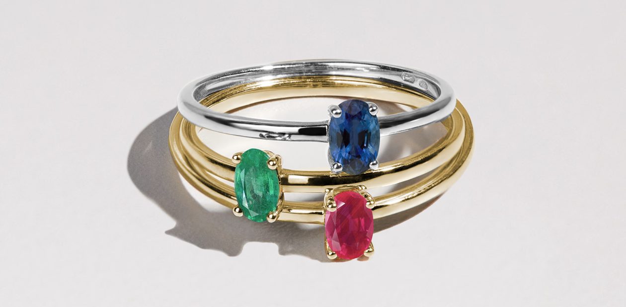 KLENOTA gemstone rings