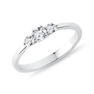WHITE GOLD BRILLIANT ENGAGEMENT RING - DIAMOND ENGAGEMENT RINGS - ENGAGEMENT RINGS