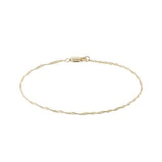 14K YELLOW GOLD SINGAPORE BRACELET - YELLOW GOLD BRACELETS - BRACELETS