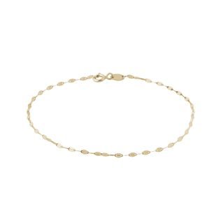14K YELLOW GOLD LIP CHAIN BRACELET - YELLOW GOLD BRACELETS - BRACELETS