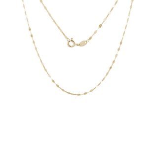 42 CM GOLD LIP CHAIN NECKLACE - GOLD CHAINS - NECKLACES