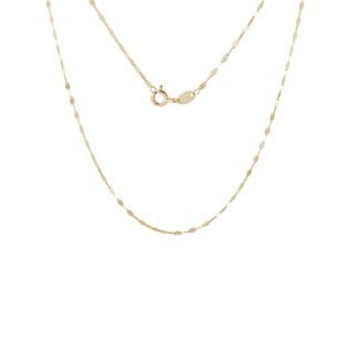45 CM LIP CHAIN IN 14K YELLOW GOLD - GOLD CHAINS - NECKLACES