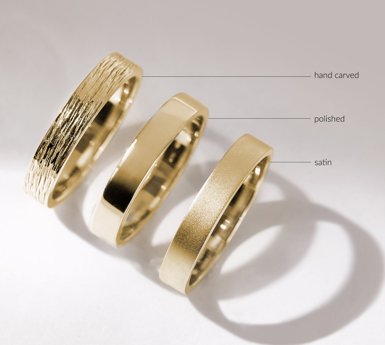 klenota wedding ring surface finishes