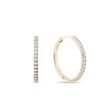 HOOP EARRINGS WITH BRILLIANT-CUT DIAMONDS IN YELLOW GOLD - DIAMOND EARRINGS - EARRINGS