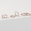 HOOP EARRINGS WITH BRILLIANT-CUT DIAMONDS IN ROSE GOLD - DIAMOND EARRINGS - EARRINGS