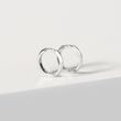 CLASSIC HOOP EARRINGS IN WHITE GOLD - WHITE GOLD EARRINGS - EARRINGS