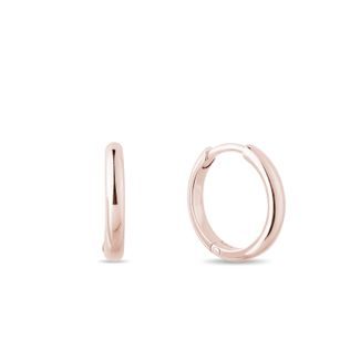 CLASSIC HOOP EARRINGS IN ROSE GOLD - ROSE GOLD EARRINGS - EARRINGS