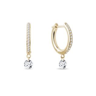 LAB GROWN DIAMOND EARRINGS IN YELLOW GOLD - DIAMOND EARRINGS - EARRINGS