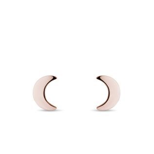 MOON-SHAPED EARRINGS - ROSE GOLD EARRINGS - EARRINGS