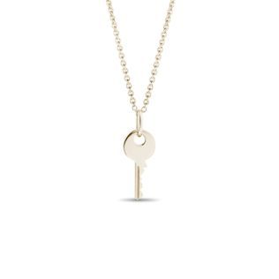 GOLD KEY PENDANT - YELLOW GOLD NECKLACES - NECKLACES