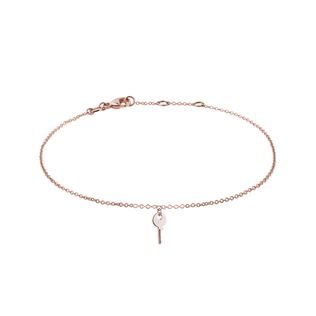KEY BRACELET IN ROSE GOLD - ROSE GOLD BRACELETS - BRACELETS
