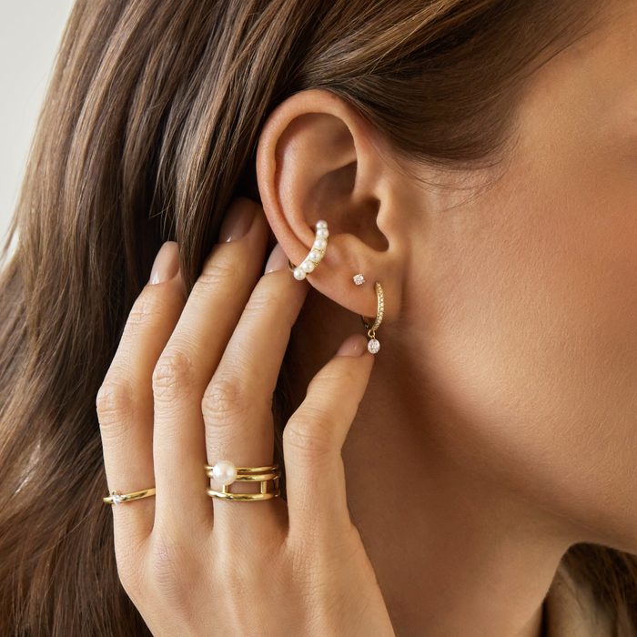 Ear cuffs: Creative layering with earrings for unpierced ears